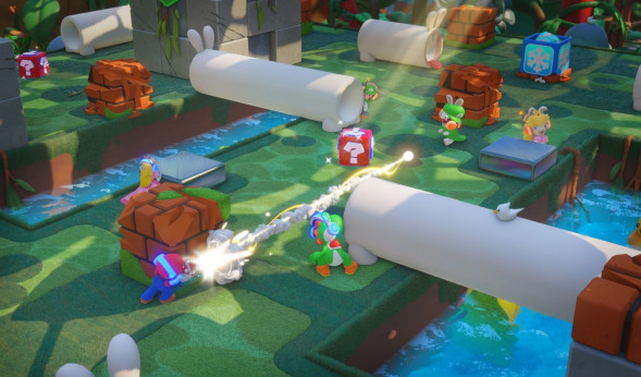 Игра Mario Rabbids: Kingdom Battle. Gold Edition [Nintendo Switch, английская версия] в Махачкале