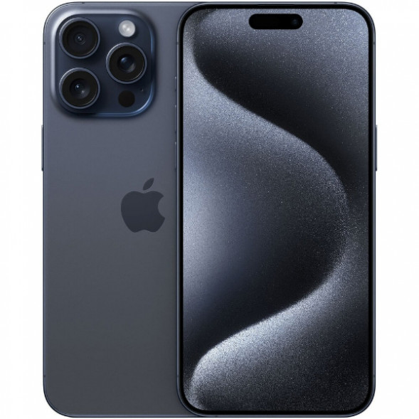 Смартфон Apple iPhone 15 Pro Max 256 ГБ, Dual: nano SIM + eSIM, синий титан в Махачкале