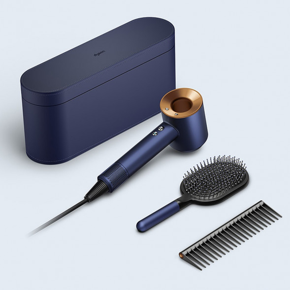 Фен Dyson Supersonic HD07 с набором расчесок, синий/медный в Махачкале