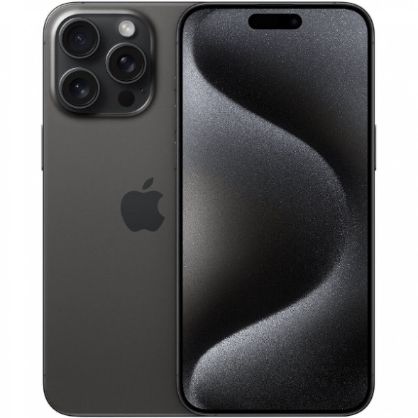 Смартфон Apple iPhone 15 Pro Max 256 ГБ, Dual: nano SIM + eSIM, черный титан в Махачкале