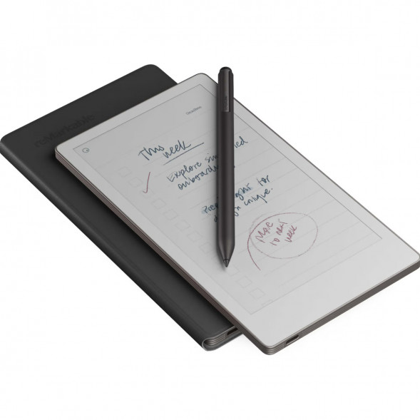 Графический планшет reMarkable Paper Pro Move + Стилус MarkerPlus + Чехол BookFolio Premium Leather, Black в Махачкале