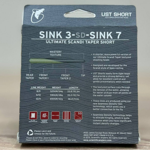 Рыболовная леска Scientific Anglers UST Short St-11/12-S3/S7 Sink 3-CD-Sink 7 132312 в Махачкале