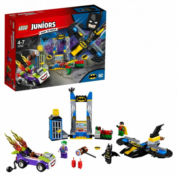 Конструктор LEGO Juniors 10753 Нападение Джокера на Бэтпещеру в Махачкале