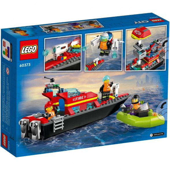 Конструктор LEGO City 60373 &amp;quot;Пожарно-спасательная лодка&amp;quot;, 144 деталей в Махачкале