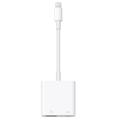 Разъем Apple Lightning - USB/Lightning, белый в Махачкале