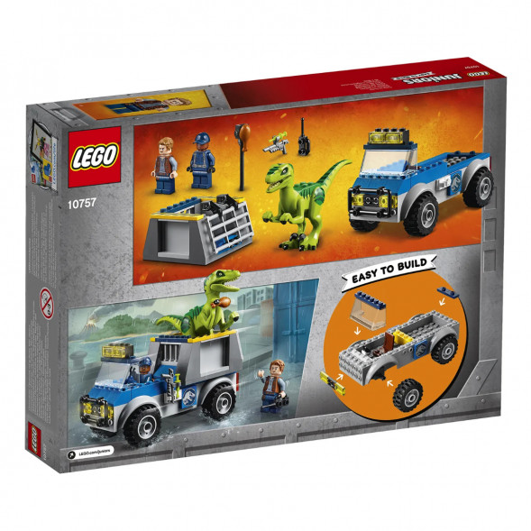 Конструктор LEGO Juniors 10757 Грузовик спасателей для перевозки раптора в Махачкале