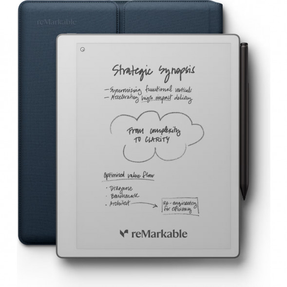Графический планшет reMarkable Paper Pure+Marker Plus+Sleeve Folio, Ocean Blue в Махачкале